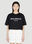 Balmain Logo Print Cropped T-Shirt Purple bln0252033