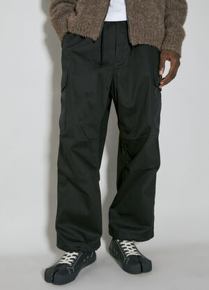 Comme des Garçons Homme ウエストドローストリング付きパンツ ブラック cdh0154001