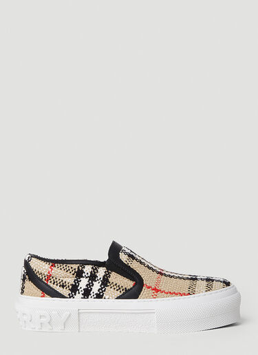 Burberry カート チェックスニーカー ベージュ bur0251084