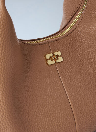 GANNI Hobo Mini Handbag Beige gan0265049