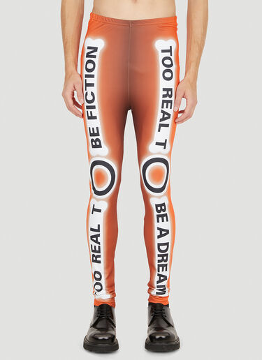 Walter Van Beirendonck Skeleton Bike Leggings Orange wlt0150009