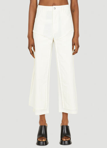 Eckhaus Latta Panel Pants White eck0248006