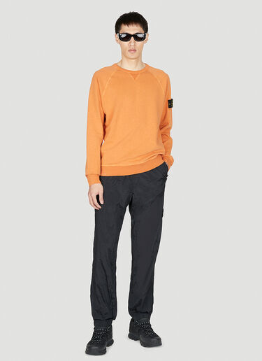 Stone Island Compass Patch Sweater Orange sto0152055