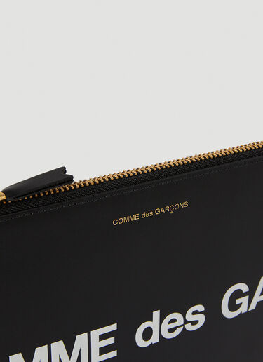 Comme des Garçons Wallet 徽标钱袋 黑色 cdw0346006