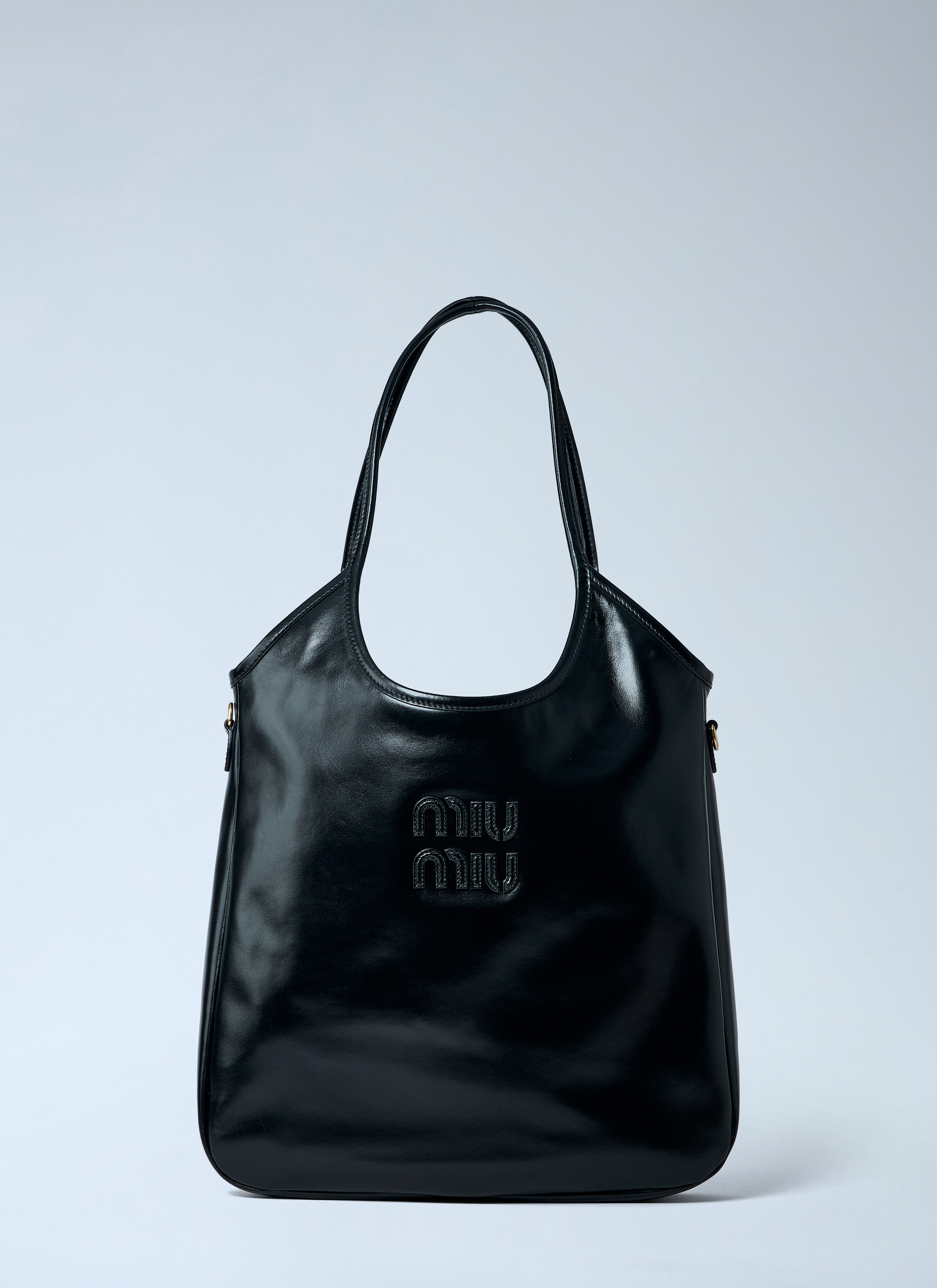 Miu Miu Women's' Ivy Leather Shoulder Bag in Black | LN-CC®