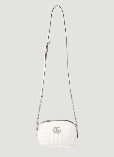 Gucci GG Marmont Matelassé Mini Shoulder Bag White guc0247196