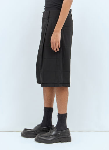Jacquemus Le Short Navega Plisse Black jac0158001