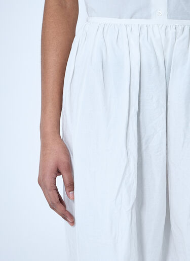 Miu Miu Logo Patch Skirt White miu0260042