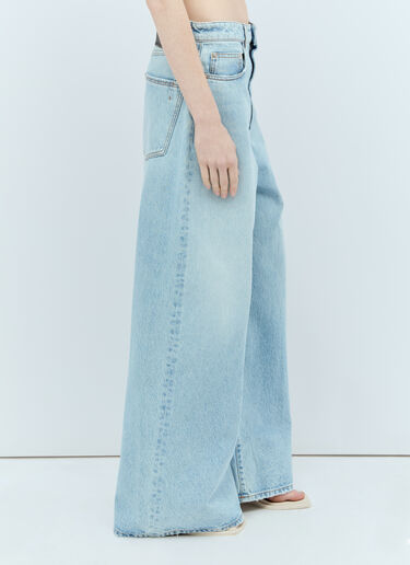 Sportmax 와이드 레그 진 블루 spx0256008