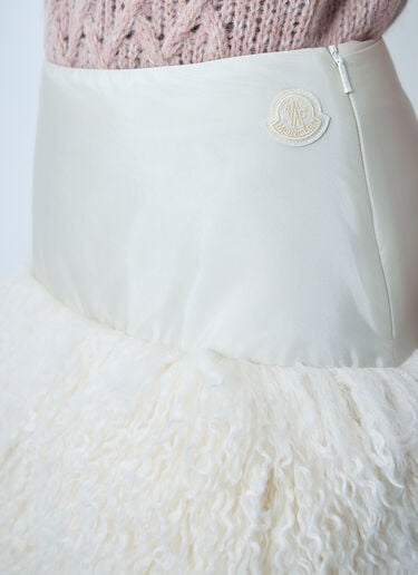 Eco Nylon Mini Skirt Moncler Eco Nylon Mini Skirt White mon0262016