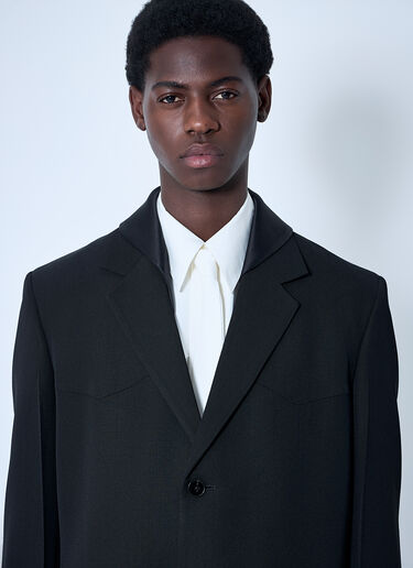 Jil Sander Double-Collar Blazer Black jil0160001