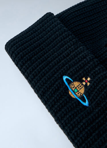 LN-CC® - Vivienne Westwood: Sporty Beanie - Black Vivienne Westwood Sporty Beanie Black vvw0166017