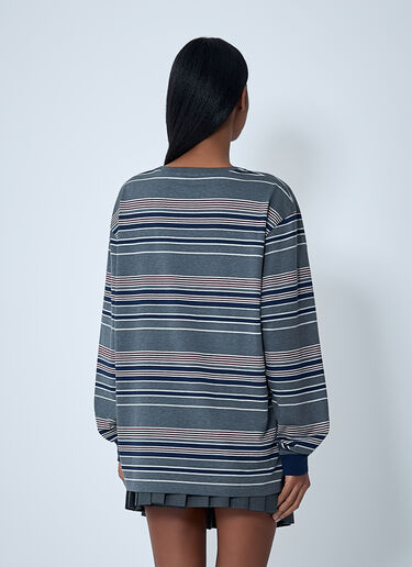 Miu Miu Logo Motif Top Blue miu0263011