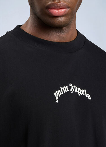 LN-CC® - Palm Angels: Classic Logo Over T-Shirt - Black Palm Angels Classic Logo Over T-Shirt Black pma0164126