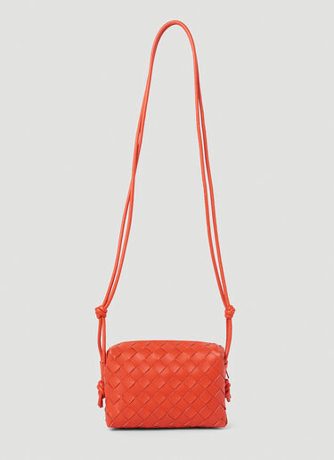 Bottega Veneta Loop Intrecciato Mini Shoulder Bag Orange bov0252014