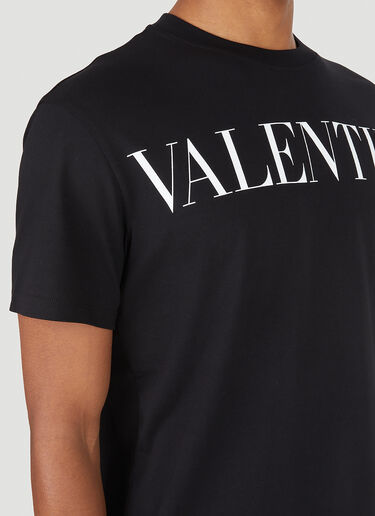 Valentino Logo Print T-Shirt Black val0147010
