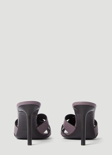 Tribute High Heeled Mules Saint Laurent Tribute High Heeled Mules Purple sla0252030