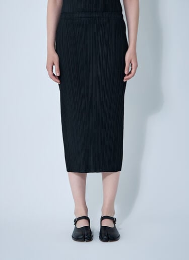 Pleats Please Issey Miyake Pleated Skirt Black plp0261010