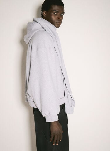Incognito Hooded Sweatshirt Balenciaga Incognito Hooded Sweatshirt Grey bal0157014