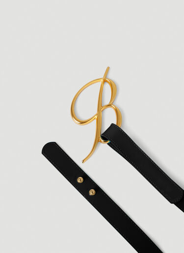 Blumarine B Logo Belt Black blm0252012