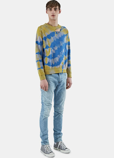 Saint Laurent Tie Dye Sweater Yellow sla0124021