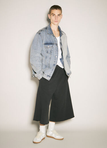 MM6 Maison Margiela 不起球平纹针织短裤 黑色 mmm0157010