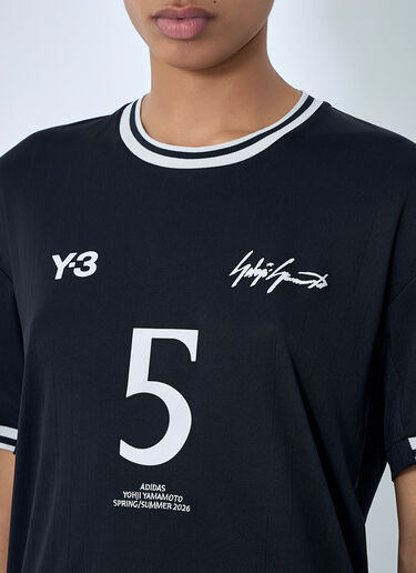 Logo Print Jersey T-Shirt Y-3 Logo Print Jersey T-Shirt Black yyy0364040