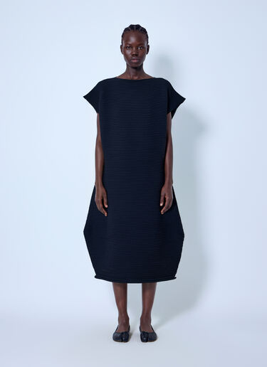 Pleats Please Issey Miyake ジグザグニットドレス ブラック plp0266028