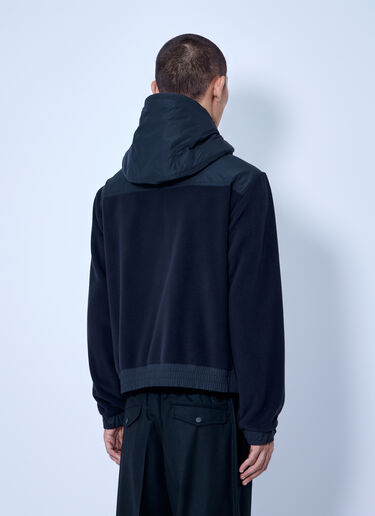 LN-CC® - Moncler Grenoble: Polartec® Zip-Up Hoodie - Black Moncler Grenoble Polartec® Zip-Up Hoodie Black mog0165002