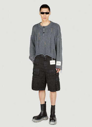 Dolce & Gabbana デストロイド セーター　 グレー dol0152003
