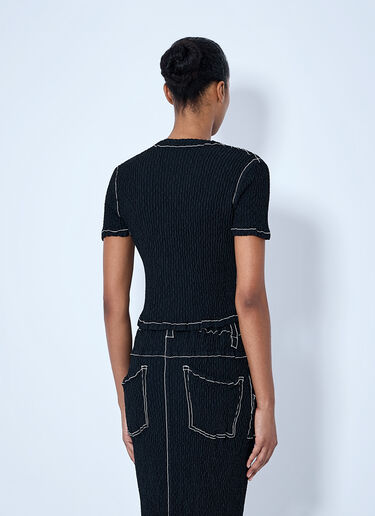 LN-CC® - Issey Miyake: Wavelet Ensemble Cardigan - Black Issey Miyake Wavelet Ensemble Cardigan Black ism0264014