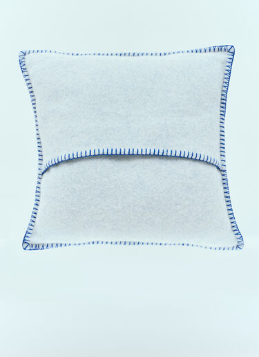 Burberry EKD Wool Cushion Blue bur0155115