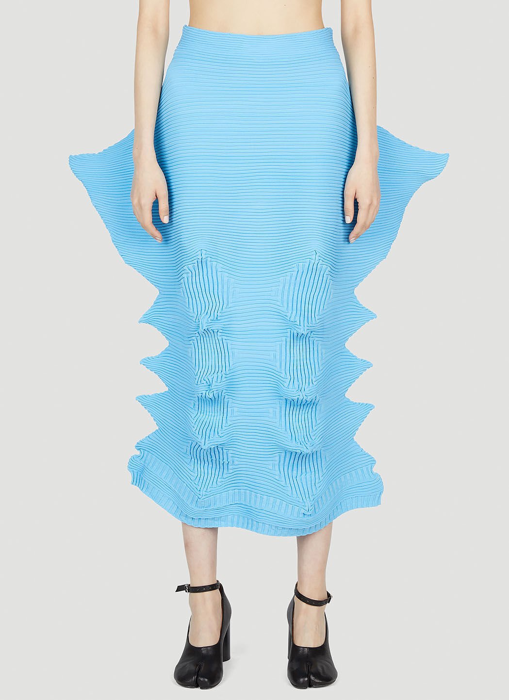 【アウトレット☆送料無料】 Issey Miyake レディース リンケージスカート の ブルー | LN-CC® スカート