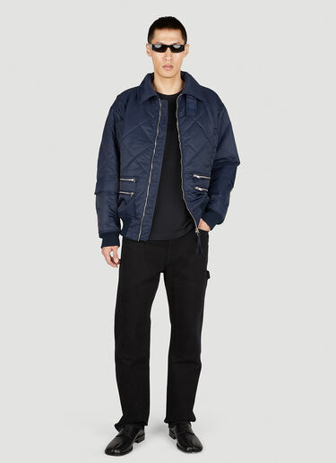 Helmut Lang Quilted Jacket Dark Blue hlm0151005