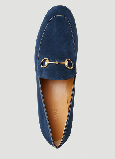 Gucci Jordaan Suede Loafers Blue guc0253099