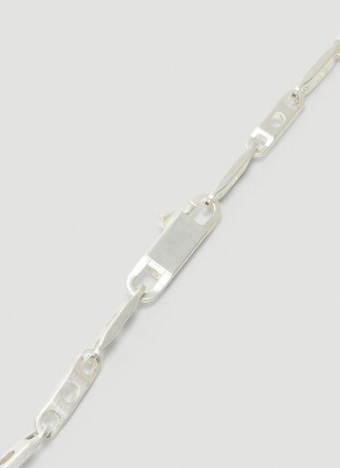 Rick Owens Phlegethon Chain Necklace Silver ric0143034