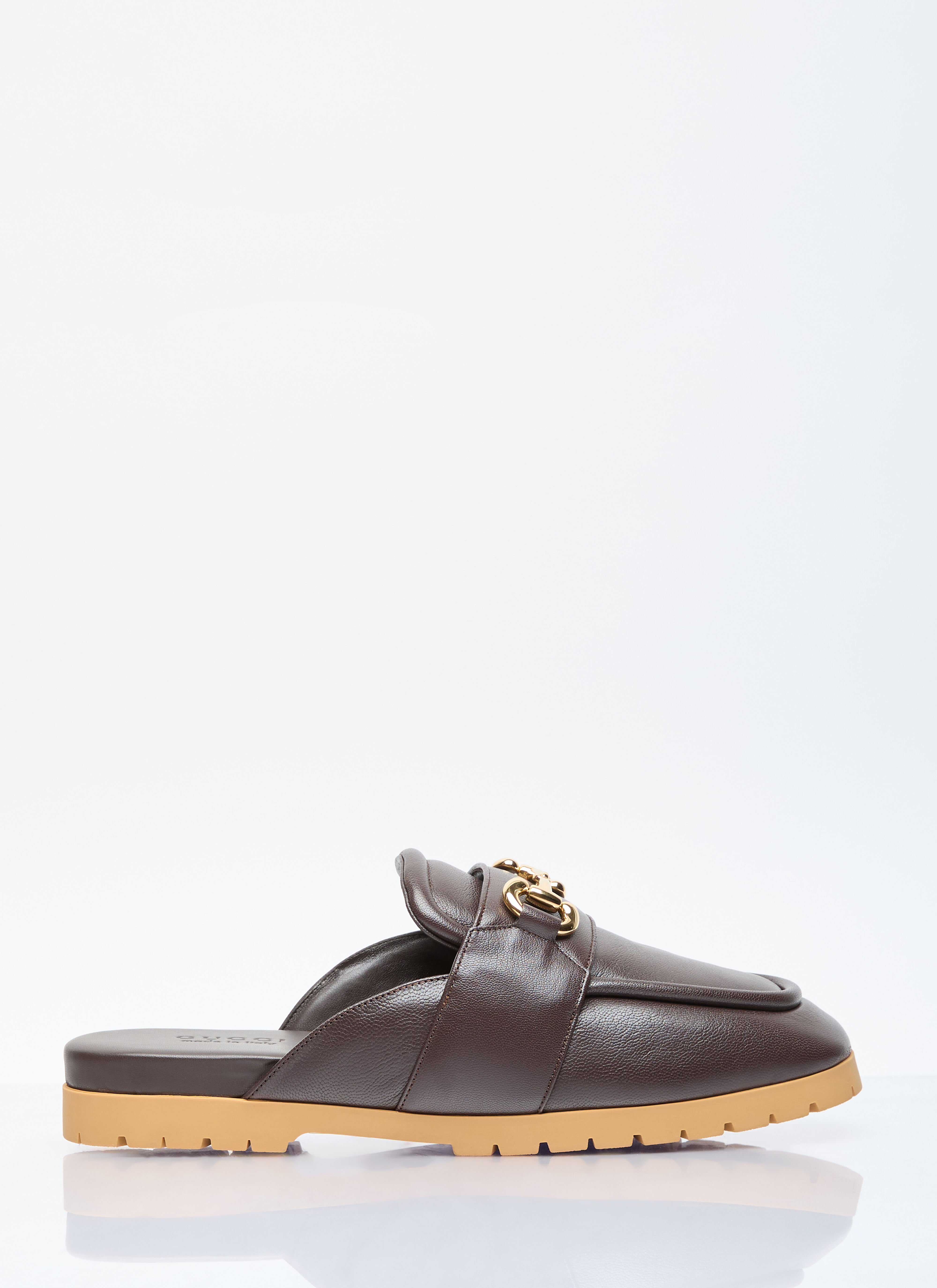 Gucci leather mules on sale