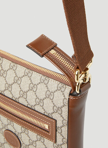 Gucci GG Supreme Messenger Crossbody Bag Beige guc0150208