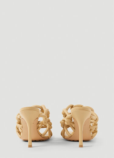 Bottega Veneta Stretch High Heel Mules Beige bov0251070