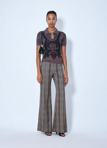 LN-CC® - Vivienne Westwood: Wide Leg Trousers - Beige Vivienne Westwood Wide Leg Trousers Beige vvw0265026
