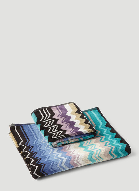 Bottega Veneta Set of Two Giacomo Towels ブルー bov0251116