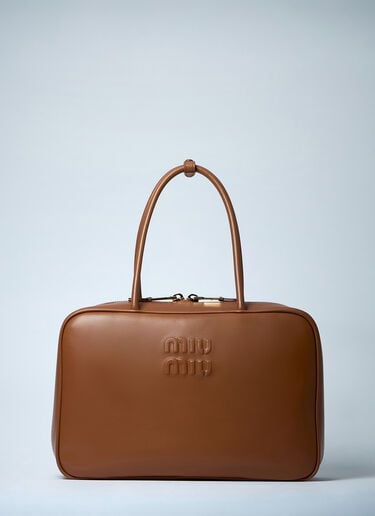 Miu Miu Beau Leather Handbag Camel miu0261021