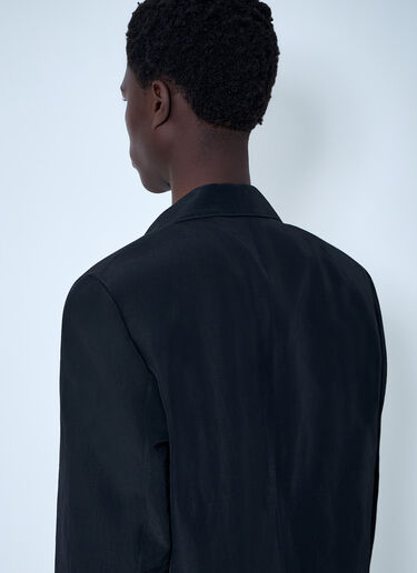Lemaire Double-Breasted Tailored Blazer Black lem0164001