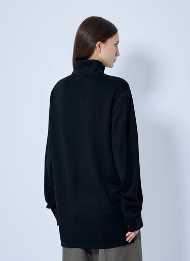 RIER Polar Jogging Virgin Wool Half-Zip Top Black rrr0265005
