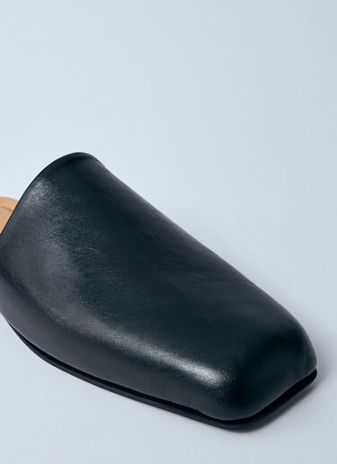 Our Legacy Ciagarr Leather Mules Black our0360018