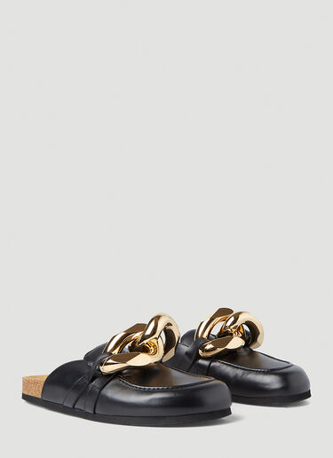 JW Anderson Backless Chain Loafers Black jwa0146016