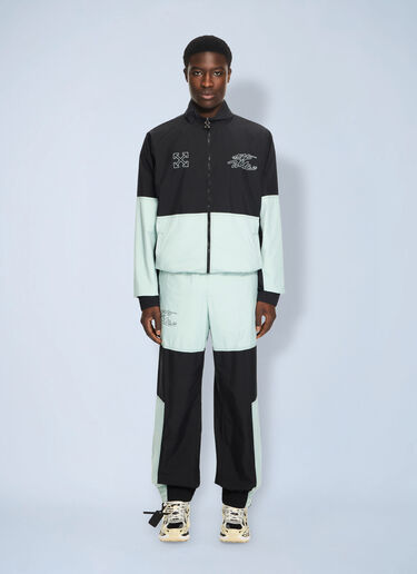 LN-CC® - Off-White: Marker Nylon Relaxed Tracktop - Black Off-White Marker Nylon Relaxed Tracktop Black ofw0164112