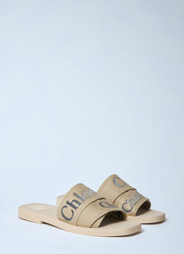 Chloé Woody Slides Beige chl0259029