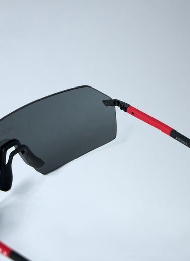 Prada Linea Rossa Shield Sunglasses Black lpl0362002