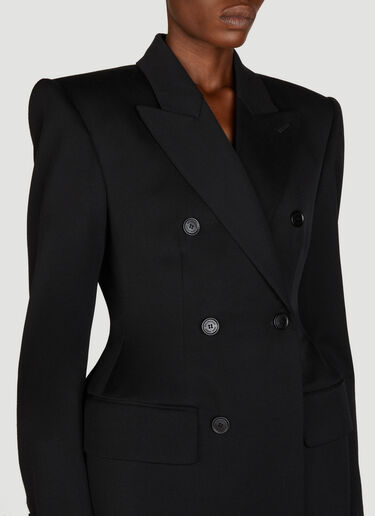 Balenciaga Hourglass Wool Blazer Black bal0255005